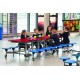 Rectangular Mobile Folding Table with 16 Seats